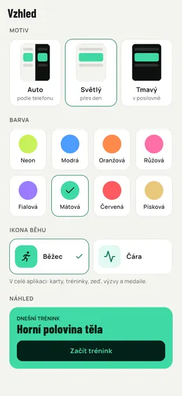 Výběr motivu a barvy