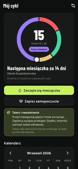 Dzień cyklu, faza i następna miesiączka