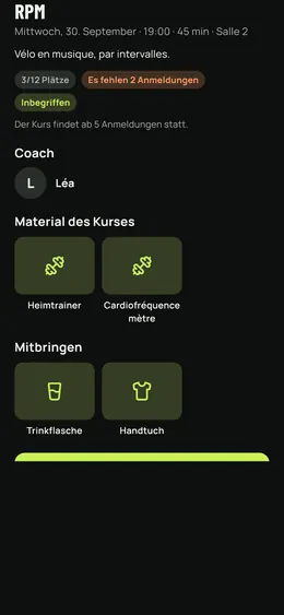 Ein Vereinskurs: Plätze, Coach und Ausrüstung